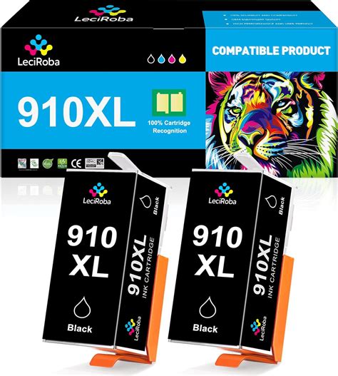 Amazon LeciRoba 910XL Black High Yield Ink Cartridge Replacement