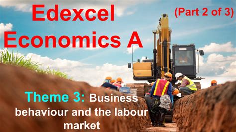 Edexcel Economics Theme 3 Business Behaviour And The Labour Market 2