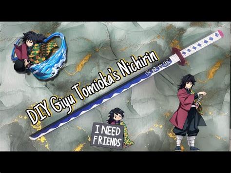 How To Make Giyu Tomiokas Blue Black Nichrin Demon Slayer