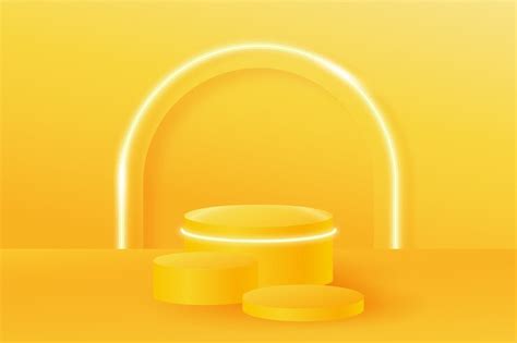 Free Vector | Gradient yellow neon background