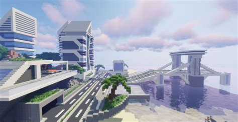 Minecraft Futuristic City Map Runnerpana