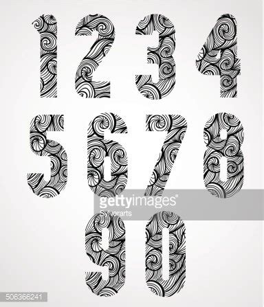 Retro Shaped Bold Numbers. Stock Clipart | Royalty-Free | FreeImages