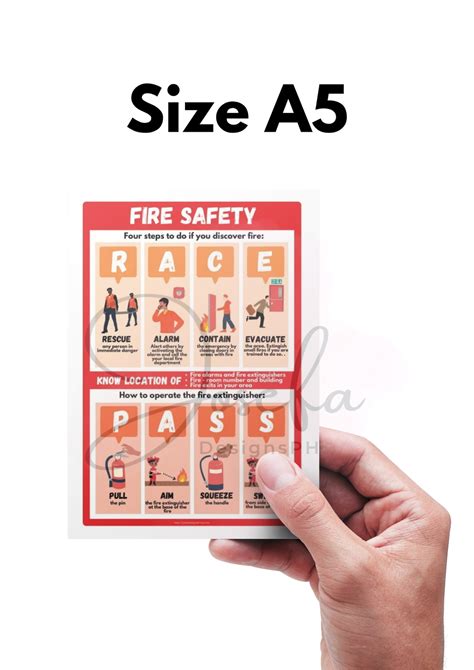 Fire Safety Poster With Free Printable Race Pass Id Card Badge Design