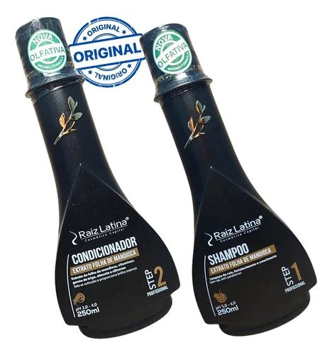 Kit Shampoo Condicionador Extrato Folha Mandioca Raiz Latina Mercadolivre