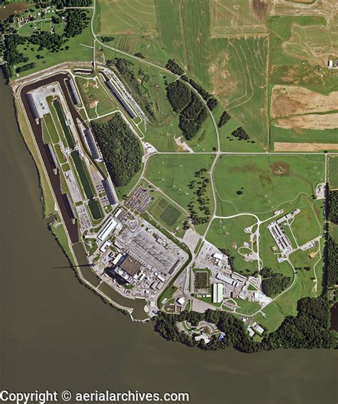 Aerial Photo Map Of The Browns Ferry Nuclear Plant Wheeler Lake Athens Limestone County