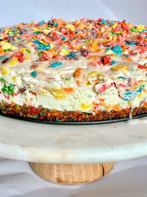 Fruity Pebbles No Bake Cheesecake The Bitchin Chef