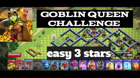 How To Get Easy 3 Stars On Queen Goblin Challenge Clash Of Clans 2023 Clashofclans Coc