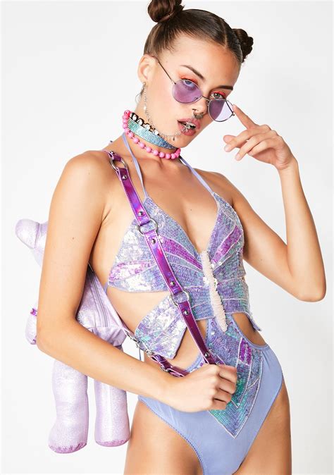 Sugar Thrillz Flutter Me Sequin Bodysuit Dolls Kill