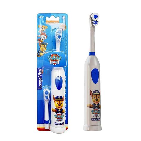 Зубные щетки LONGA VITA Зубная щетка детская Paw Patrol ротационная + 2 ...