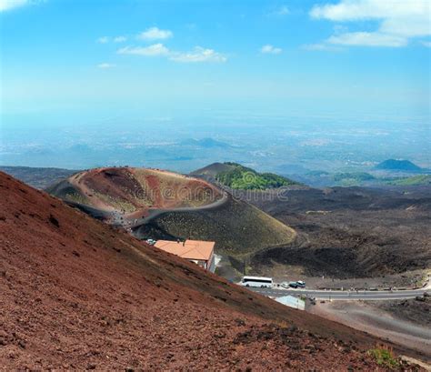 Etna Volcano View, Sicily, Italy Stock Photo - Image of geological ...