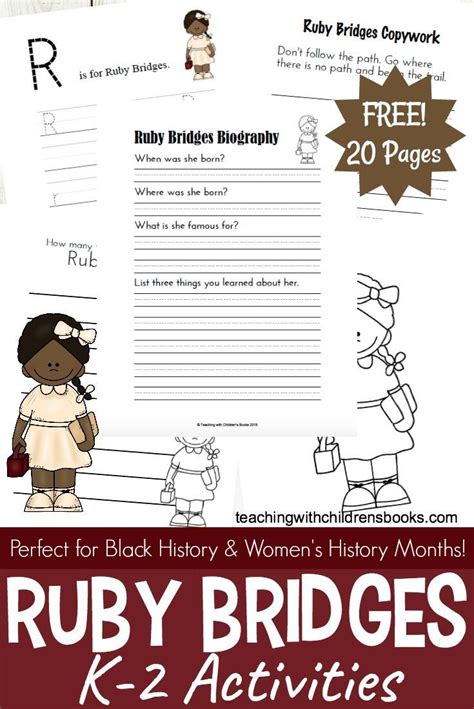 Free Reading Comprehension Passage A Ruby Bridges Worksheet The