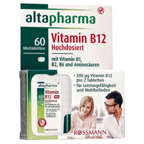 Altapharma Vitamin B Spender Hochdosiert Von Rossmann Ansehen