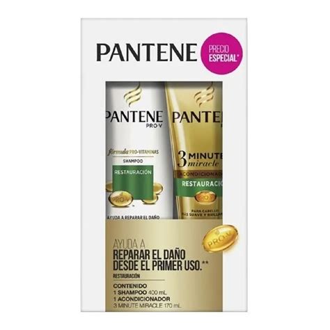 Kit Pantene Pro V Restauración Shampoo x 200 ml Acondicionador 3