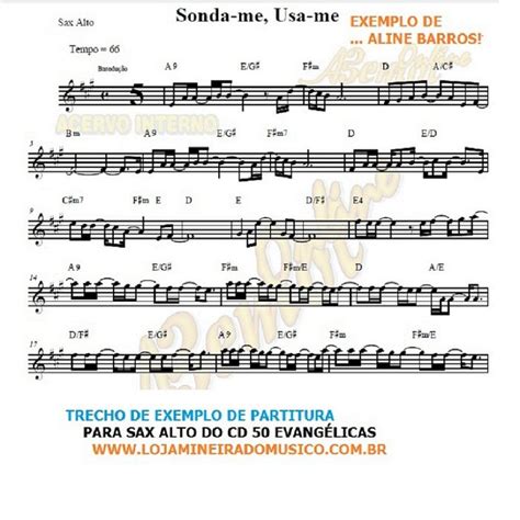 Partituras para Sax Alto Evangélico Loja Mineira do Músico Partituras