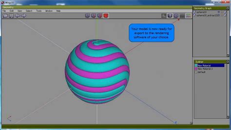 Creating A Rolled Sphere In Wings 3d Youtube