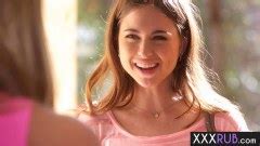 Hot Bffs Carter Cruise And Riley Reid Tribbing After Massage
