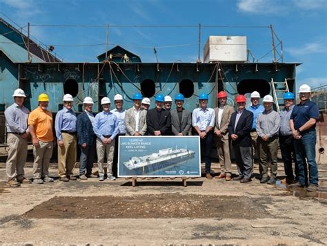 Fincantieri Bay Lays Keel For U S S Largest LNG Bunker Barge