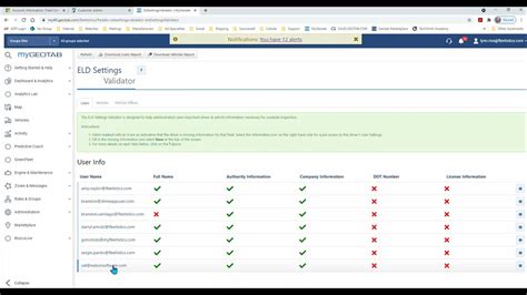 How To Use The Geotab Eld Settings Validator Add In Youtube