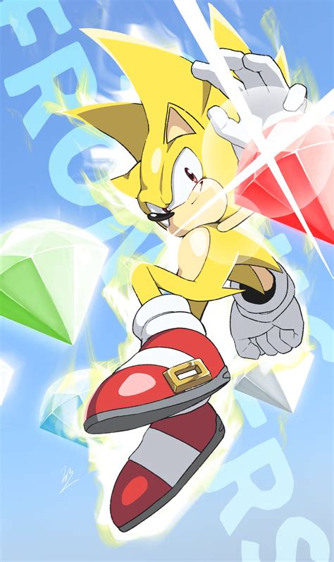 Sonic The Hedgehog And Super Sonic Sonic And 1 More Drawn By Banel