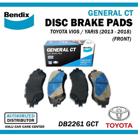 BENDIX BRAKE PADS 1 SET For TOYOTA VIOS YARIS 2013 2018 Model