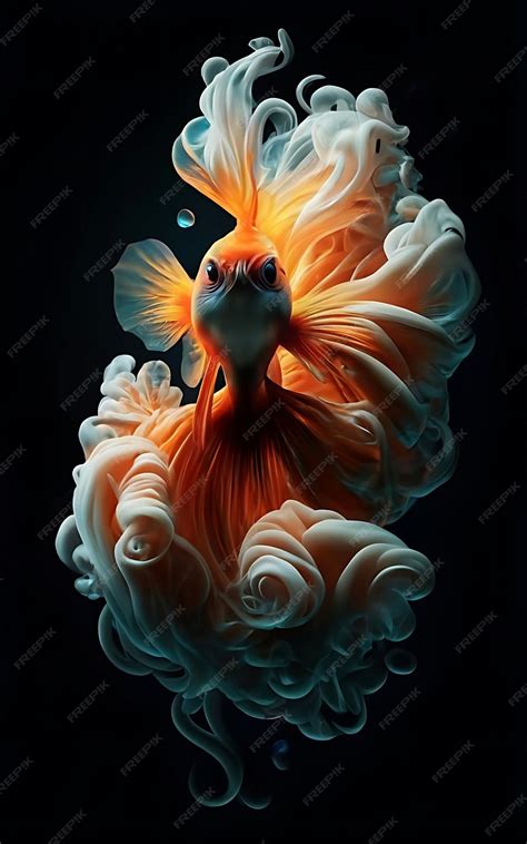 Premium Photo | An ethereal and mesmerizing image of an Clown Fish