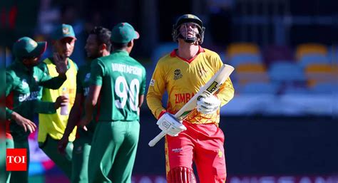 T20 World Cup 2022 Bangladesh Beat Zimbabwe Amid Dramatic Scenes In A