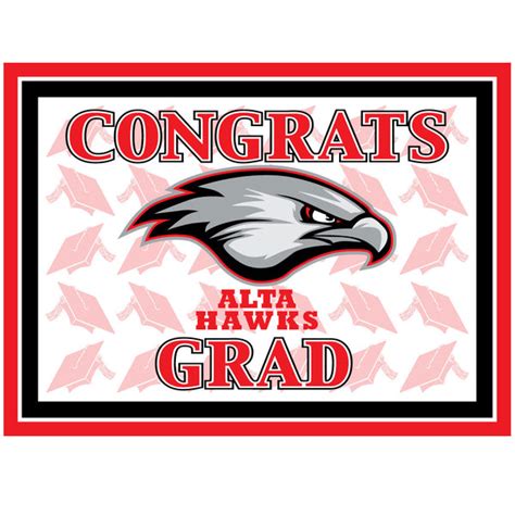 Alta High School Graduation Plastic Yard Sign 15.5" x11.5" | 1 ct ...