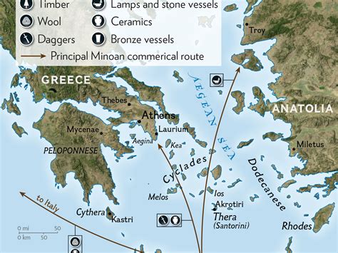 Minoans Civilization Map