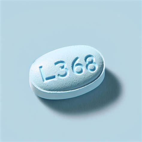 pill l368 blue oval