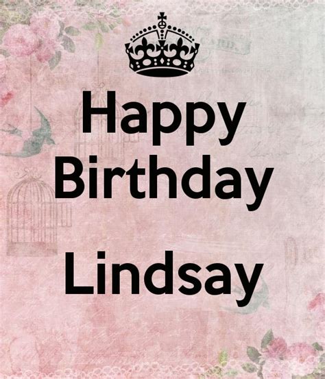 Happy Birthday Lindsay