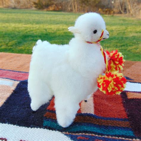 Beautiful White Llama Plush Toyfluffy Small Llama Plushllama Etsy