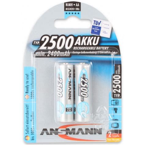 Ansmann Nimh Akku Mignon Aa 2500mah Maxe 2er Blister 15872