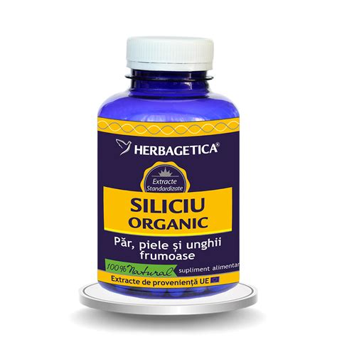 Siliciu Organic 120 Capsule Herbagetica Farmacia Tei Online