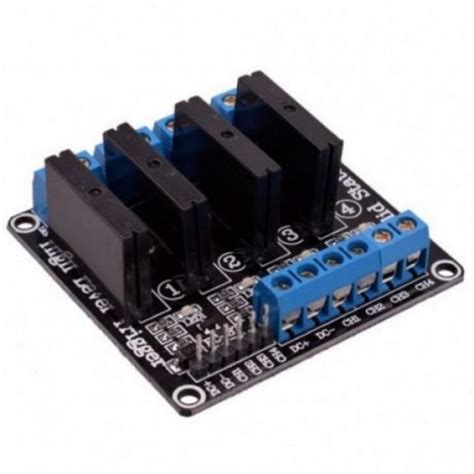 4 Channel 5V Relay Module Solid State High Level SSR DC Control 250V 2A