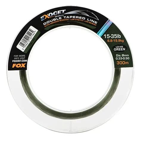 Fox Exocet Pro Lo Vis Green Double Tapered Hauptschnur 300m