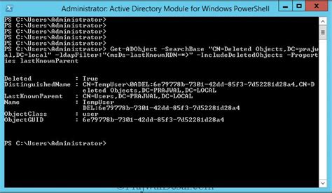 How To Enable And Use Active Directory Recycle Bin