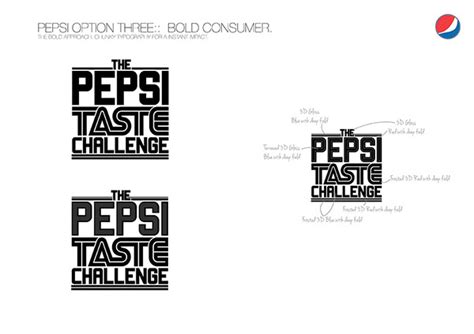 Pepsi Taste challenge 3D typography on Behance