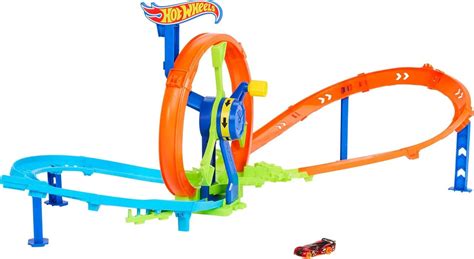 Трек Хот Вилс Гонки на Виражах Hot Wheels Stunt tracks Rapid Launch Loop Mattel JBX ID