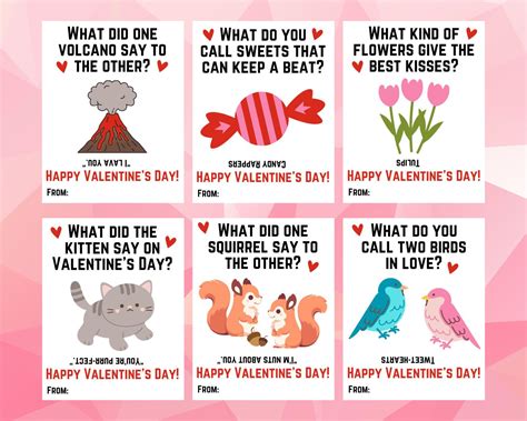 Joke Valentines Day Cards Printable, Kids Valentines Day Jokes Cards