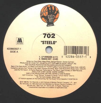 702 – Steelo – Vinyl (12"), 1996 [r541034] | Discogs