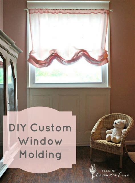 DIY Custom Window Molding - Seeking Lavender Lane