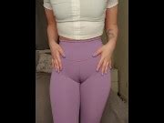 Horny Teacher Squirts Through Her Leggings And Soaks Them She Has The Best Yoga Pants Cameltoe