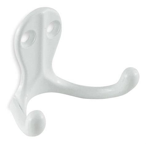 Grainger Approved Coat Hook 2 Hooks Zinc Painted 1 34 In Hook Ht