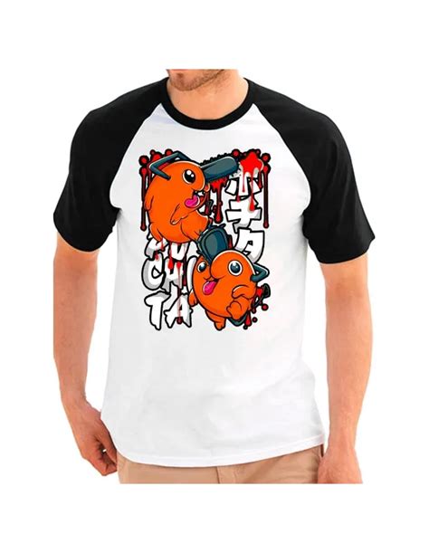 Camiseta Pochita Chainsaw Man Bicolor