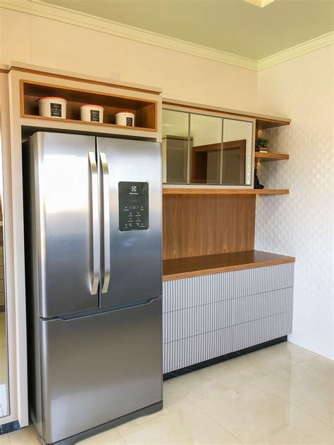 Cozinha nude amadeirado Projeto Contemporâneo