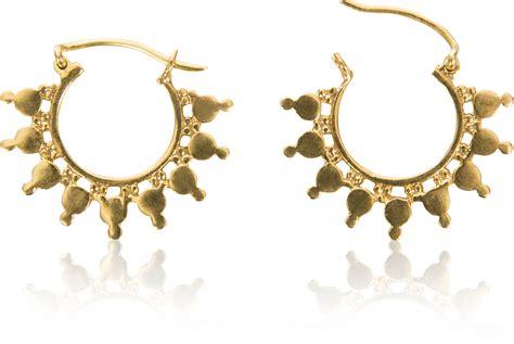 Download Sahara Gold Hoop Earrings Full Size Png Image Pngkit