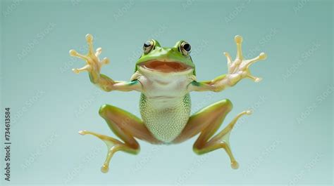 Leap Day 29 February 2024 Greeting Card With Cute Green Frog And Happy