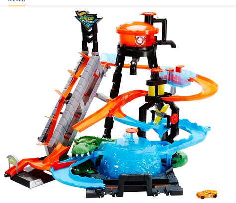 Hot Wheels City Ultimative Autowaschanlage Mit Krokodil Auto F R Statt Juppp De