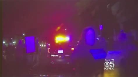 Dashboard Video Shows Sacramento Deputys Car Hit Protester Youtube