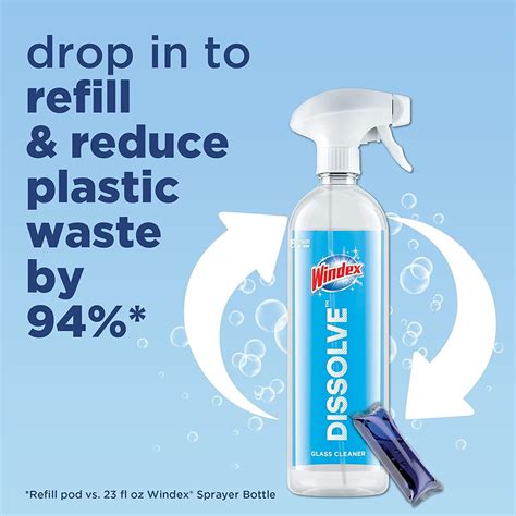 Windex Dissolve Concentrated Glass Cleaner Refill Pods - Pack of 3 ...